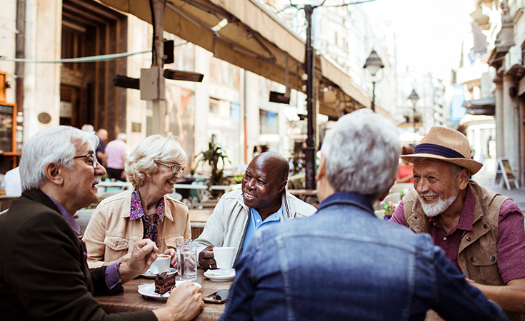Old friends gathered together.